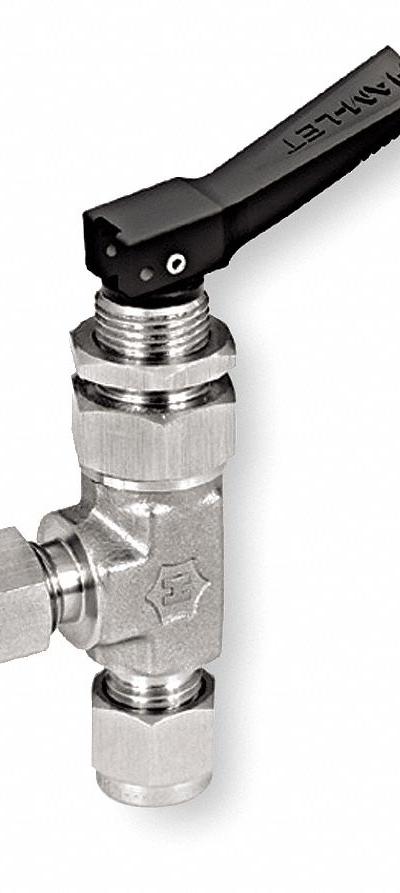 HAM-LET Manual Two-Way Ball Valve: 1/4 in Pipe Size - Angle-Body Toggle Valves