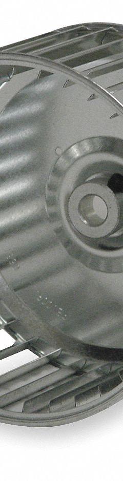 Blower Wheel: Forward-Curved, 3 in Dia, 1 7/8 in W, CW Closed End, Steel Wheel, 1 Inlets, Convex (MPN Q300-187S R). Key specifications — Manufacturer Part Number: Q300-187S R; Brand: REVCOR; Product Type: Blower Wheel; Rotation: CW Closed End.
