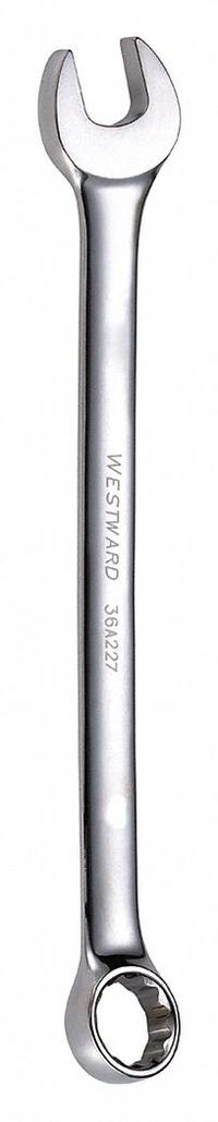 WESTWARD Combination Wrench: Alloy Steel, Chrome, 12 mm Head Size, 6 3/4 in Overall Lg, Offset (MPN 36A227). Key specifications — attr309539: 12 mm; attr309567: No; attr324930: WESTWARD.