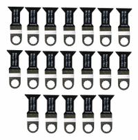FEIN Oscillating Tool Blade: 1 3/4 in Blade Wd, 2 3/8 in Overall Lg, Flush Cutting, Bi-Metal, 25 PK (MPN 63502148035). Key specifications — attr1097473: Plastic; attr1097476: FEIN; attr1097456: Flush Cutting.