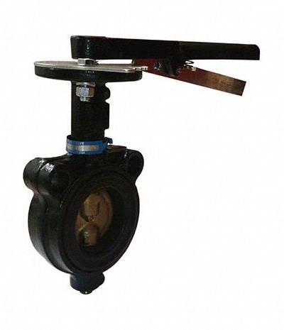 MILWAUKEE VALVE Butterfly Valve: 2 in Pipe Size - Ductile Iron General-Service Butterfly Valves