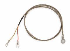 TEMPCO Ring Thermocouple: 32°F to 2,300°F /0°C to 1,260°C, Type K, For Solids/Surfaces Media Type (MPN TRW00113). Key specifications — Brand: TEMPCO; Cable Material: Fiberglass with Stainless Steel Braid; Cable Length: 4 ft; Accuracy: ±2.2 °C or ±0.75 %, Whichever is Greater; Process Mounting Connection: Bolt; Maximum Wire Gauge: 0.25 mm.