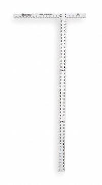 JOHNSON LEVEL Drywall T-Square: 22 in Base Lg, 22 in, 48 in, Clear, Anodized, Aluminum, Inches, SAE (MPN JTS481). Key specifications — attr936134: 1/8 in; attr934763: JOHNSON LEVEL; attr984589: Inch; attr984960: Aluminum.
