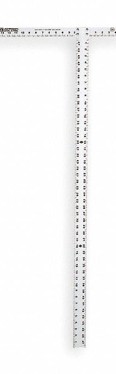 JOHNSON LEVEL Drywall T-Square: 22 in Base Lg, 22 in, 48 in, Clear, Anodized, Aluminum, Inches, SAE (MPN JTS481). Key specifications — attr936134: 1/8 in; attr934763: JOHNSON LEVEL; attr984589: Inch; attr984960: Aluminum.