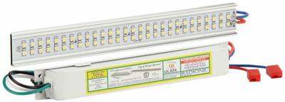 RADIONIC HI-TECH Exit Sign LED Retrofit Kit: White, Aluminum, Exit Signs, Direct Wire Bulb Base - Hardwired Exit Sign Retrofit Kits