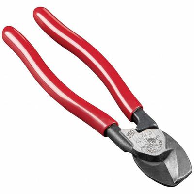 KLEIN TOOLS High-Leverage Compact Cable Cutter: Steel Handle, Straight - Electrical & Data Cable Cutters