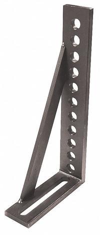 BUILDPRO Right Angle Bracket: 12 in Lg, 6 in Wd, 2 in Ht, 5 in Slot, 11 Holes (MPN T50330). Key specifications — Brand: BUILDPRO; Manufacturer Part Number: T50330; Slot Length: 5 in; Number of Holes: 11.