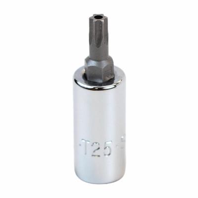 SK PROFESSIONAL TOOLS Socket Bit: 1/4 in Drive Size, Security Torx Tip, T25 Tip Size - Security Torx Bit Sockets