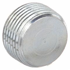 Blank Plugs - Haz Loc: Steel, Electroplated, 1 in Trade Size, NPT, Male to Male, Hub/Taped Hole (MPN PLUG-3). Key specifications — Brand: HUBBELL KILLARK.