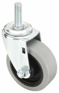 APPROVED VENDOR Stem Caster: 3 1/2 in Wheel Dia., 1 1/4 in Wheel Wd, Swivel, Swivel, Polyurethane (MPN 32J830). Key specifications — Brand: APPROVED VENDOR; Thread Size: 1/2"-13; Wheel Bearing Type: Delrin; Wheel/Tread Color: Gray; Roll Up: Swivel.