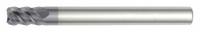 WIDIA HANITA Square End Mill: Carbide, AlTiN Coated, 5 Flute, 3/8" Mill Dia, 1-5/16" LOC, 4" OAL (MPN TM7S2510004)