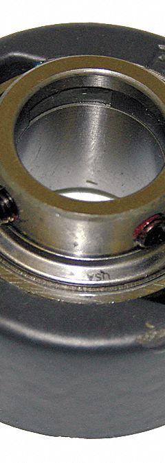 TIMKEN 2 Bolt Flange Bearing: Radial Ball, 1 3/8 in Bore, Cast Iron, Set Screws, 6 1/8 in Lg, 52100 (MPN YCJT 1-3/8 SGT). Key specifications — Bore Type: Cylindrical; Brand: TIMKEN; Lubricant Material: NLGI #2 Equivalent; Mounting Bolt Size: 1/2 in; System of Measurement: Inch.
