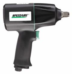 SPEEDAIRE Air Impact Wrench: Full-Size, 1/2 in Drive, Pistol-Grip, Square, Std, Friction Ring (MPN 21AA58). Key specifications — attr1321013: NPT; attr1321019: Full-Size; attr1321030: SPEEDAIRE; attr1321012: Standard; attr1321025: Square.