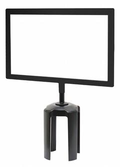 TENSABARRIER Sign Holder: Black (MPN FRAME-HDSC-33-8511HD-H). Key specifications — attr193638: TENSABARRIER; attr982147: Black; attr982154: (2) Sheets of Acrylic; attr982153: Tensabarrier Posts; attr982157: Steel.