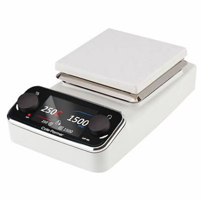 COLE PARMER Hot Plate Stirrer: US Std Plug Type, 1 Positions, 5 7/8 in Plate Wd - Single-Position Hot Plate Stirrers