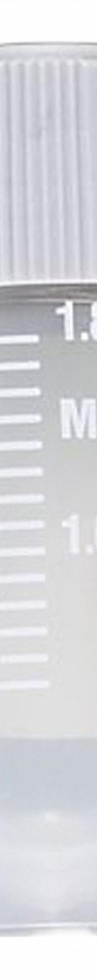 GLOBE SCIENTIFIC Test Tube: Test Tube, Polypropylene, 2 mL Capacity - mL, Round, Colorless (MPN 6052). Key specifications — Brand: GLOBE SCIENTIFIC; Graduated: Yes; Closure Color: Colorless; Includes Closure: No; Body Color: Colorless; Bottom Shape: Round; Body Material: Polypropylene.