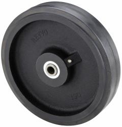 APPROVED VENDOR Caster Wheel: 10 in Wheel Dia., 2 1/8 in Wheel Wd, Rubber, 1,350 lb Load Rating, Std (MPN 250 RU1H). Key specifications — attr1111770: Iron; attr1111778: Black; attr1111764: APPROVED VENDOR.