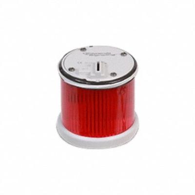EDWARDS SIGNALING Tower Light Module: Flashing/Steady, 24V AC/24V DC, Red - Multimode Light Modules
