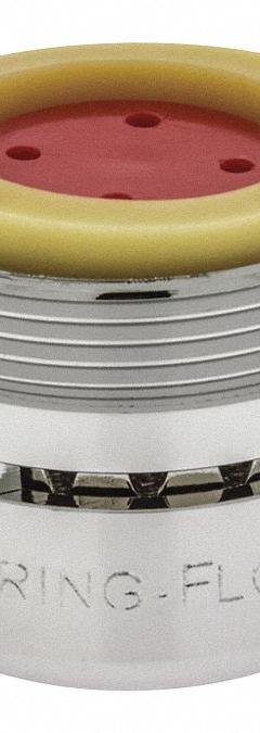 SPRING-FLO Outlet: 2.2 gpm Flow Rate, Aerated Flow Outlet, Brass, Chrome Finish, Dual, 6 PK (MPN 1502003). Key specifications — Material: Brass; Product Type: Outlet; Connection Size: 15/16"-27; Brand: SPRING-FLO.
