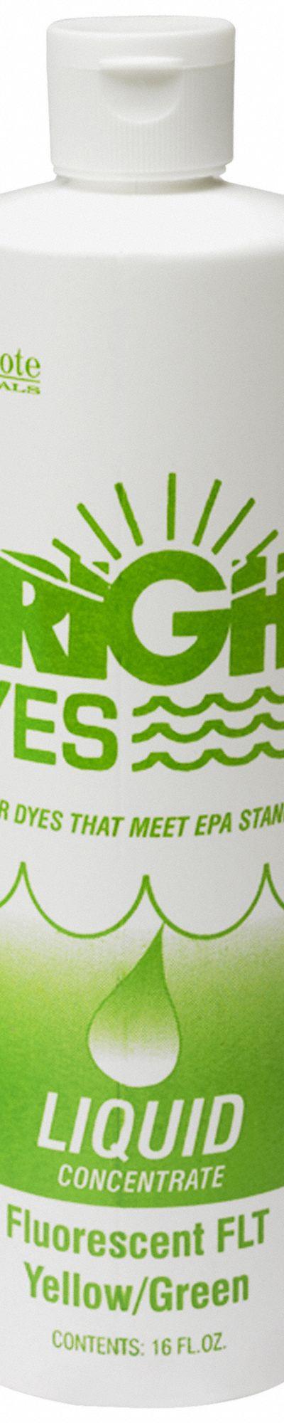 BRIGHT DYES Dye Tracer Liquid: Yellow/Green - Tracer Dye Liquids