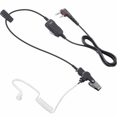 ICOM Earpiece: Fits Icom, For F200 Series, Earbud, Clear, 1 Wires, Shirt/Lapel Mic - ICOM-Compatible Earpieces & Headsets