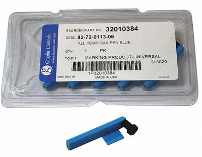 GRAPHIC CONTROLS Pen: Pens, MP-Marking, Blue, 82-72-0113-06 - BLUE STATIC PENS, 0.24 in Nib Lg - Circular Chart Recorder Pens