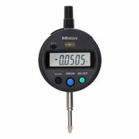 MITUTOYO Calibrated Indicator: 0 in to 0.5 in /0 in to 12.7 mm, Inch/Metric, 0.02 mm Accuracy, IP53 (MPN 543-782B-12CAL). Key specifications — attr1184065: MITUTOYO; attr1184072: 0.02 mm; attr1184084: 2.32 in.