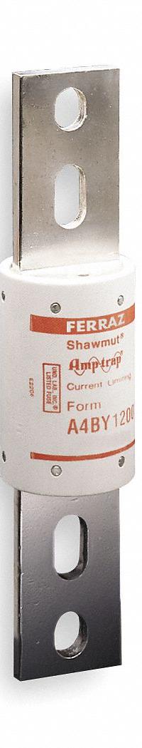 MERSEN Fuse: Class L, A4BY Series, Bolt-On Body, Time-Delay, 900 A, 600 V AC, 300 V DC (MPN A4BY900). Key specifications — Brand: MERSEN; Series: A4BY.