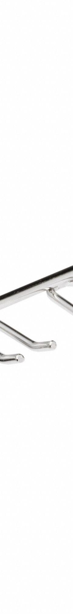 TRITON PRODUCTS Multi-Prong Tool Holder: 1 3/8 in x 8 1/8 in x 2 1/4 in, 1 Hooks, 1 1/2 in Hook Dp (MPN 66660). Key specifications — Mounting Type: Surface; Includes: ABS Retainers; Finish: Brushed; Color: Silver; Accessory Type: Multi-Prong Toolholder; Locking System: ABS Retainers; Material: Stainless Steel; For Tool Type: Writing Instruments.