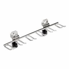 TRITON PRODUCTS Multi-Prong Tool Holder: 1 3/8 in x 8 1/8 in x 2 1/4 in, 1 Hooks, 1 1/2 in Hook Dp (MPN 66660). Key specifications — Mounting Type: Surface; Includes: ABS Retainers; Finish: Brushed; Color: Silver; Accessory Type: Multi-Prong Toolholder; Locking System: ABS Retainers; Material: Stainless Steel; For Tool Type: Writing Instruments.