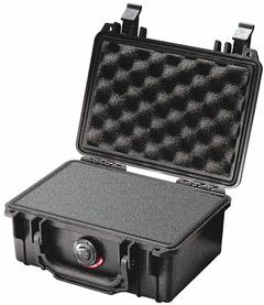 PELICAN Protective Case: 4 3/4 in x 7 1/4 in Inside, Convoluted/Pick and Pluck/Solid, Black (MPN 1120). Key specifications — Closure Type: Latch; Brand: PELICAN.