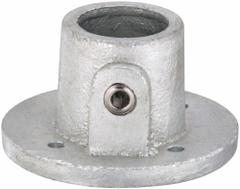 Structural Pipe Fitting: Round Base Flange, Round, 1 1/2 in For Pipe Size, Cast Iron, Gray (MPN 4NXV9). Key specifications — Manufacturer Part Number: 4NXV9; Brand: APPROVED VENDOR; Finish: Zinc-Plated; Material: Cast Iron; Product Type: Round Base Flange.