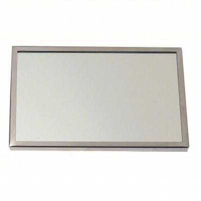 SEE ALL INDUSTRIES Bathroom Mirror: Rectangular, Acrylic, 30 in Overall Ht, 24 in Overall Wd - Tamper-Resistant Bathroom Mirrors