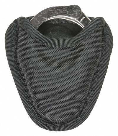 HEROS PRIDE Handcuff Pouch: Handcuff Pouch, Single, Nylon, Ballistic, Black, Handcuff - Accessories for Handcuffs & Restraints