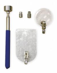 WESTWARD Inspection and Retrieval Kit: 6 Pieces, Acrylic Mirror, Telescoping Shaft, Rigid (MPN 1VUA3). Key specifications — attr1016399: WESTWARD; attr1016400: (2) Magnetic Pick-Ups; attr1016401: Plastic; attr1016406: Soft Grip; attr1016415: Telescoping; attr1016410: Acrylic.