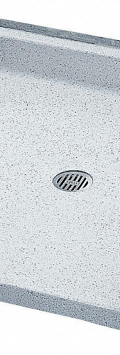 FIAT PRODUCTS Shower Floor: Rectangle, Barrier Free Threshold, Terrazzo, 38 5/8 in Overall Lg (MPN ADATN6036081). Key specifications — Material: Terrazzo; Drain Location: Center; Features: Recessed for Floor Installation; Brand: FIAT PRODUCTS.
