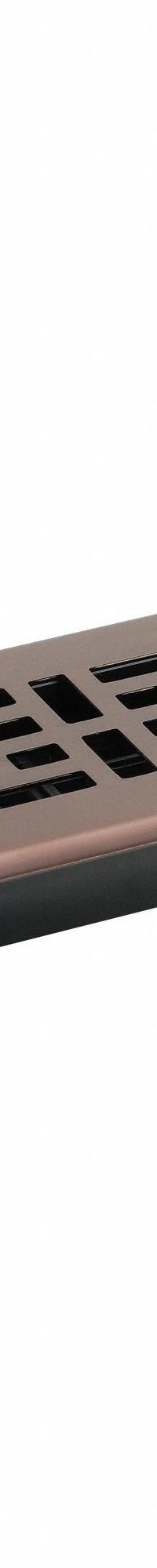 Floor Register: Floor, 13 1/2 in H, 3 3/4 in W, Decorative, Rubbed, Bronze, Steel Grille, One-Way (MPN AJH212-RB). Key specifications — Adjustable Blades: No; Brand: DECOR GRATES; Airflow Directions: One-Way; Grille Color: Bronze.