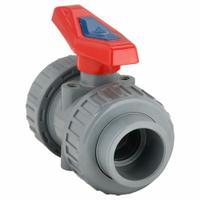 APPROVED VENDOR Manual Two-Way Ball Valve: 1 1/2 in Size, CPVC, Straight, Socket x FNPT, Two-Piece (MPN 4PGC8). Key specifications — Brand: APPROVED VENDOR; Handle: Lever.