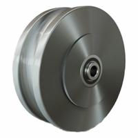 HAMILTON Track Wheel: 6 in Wheel Dia., 2 in Wheel Wd, 1,950 lb Load Capacity, 1/2 in For Axle Size (MPN W-620-125-FUB-1/2). Key specifications — attr1099880: Yes; attr1099886: Clear; attr1099891: HAMILTON.