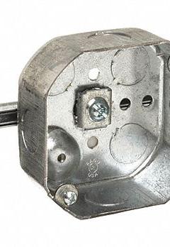 RACO Electrical Box: Steel, Steel Material & Nominal Size, Octagon, 1 Gangs, 1 1/2 in Box Dp (MPN 324). Key specifications — Brand: RACO; Bracket Style: Without Bracket; Clamp Style: Without Clamps.
