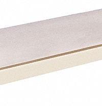 HALLOWELL Boltless Shelf: 72 in x 24 in, 770 lb Load Capacity, Particleboard, Tan, Boltless Shelf (MPN DRHCPL7224PT). Key specifications — Decking Material: Particleboard; Includes: Center Support; Shelf Configuration: Single Straight; Color: Tan; Frame Material: Steel; Brand: HALLOWELL; Frame Finish: Powder Coated; Product Type: Boltless Shelf.
