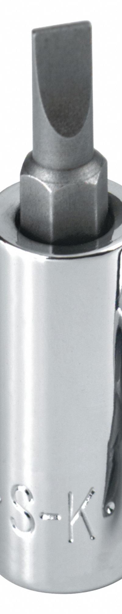 SK PROFESSIONAL TOOLS Socket Bit: 3/8 in Drive Size - Slotted Bit Sockets