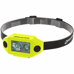Industrial Headlamp: 200 lm, 3.5 hr Run Time at Max. Brightness, 106 m Max Beam, 5 Light Outputs (MPN XPP-5460GX). Key specifications — Brand: NIGHTSTICK; Battery Requirements - Broad: Includes 3 AAA.
