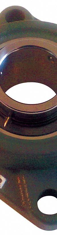 NTN 4 Bolt Flange Bearing: Radial Ball, 2 7/16 in Bore, Cast Iron, Set Screws, 6 7/8 in Lg, Square (MPN UCF212-207D1-8). Key specifications — Bore Type: Cylindrical; Brand: NTN; Lubricant Material: NLGI #3 Equivalent; Mounting Bolt Size: 5/8 in; System of Measurement: Inch.