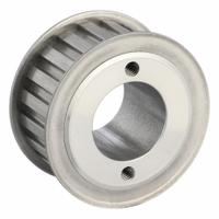 APPROVED VENDOR Timing Belt Pulley: Trapezoidal, Bushed, For L Timing Belt Section, For 1 in Belt Wd (MPN 20LG100). Key specifications — Brand: APPROVED VENDOR; Tooth Profile: Trapezoidal; Finish: Black Oxide; For Bushing Type: Split Taper.