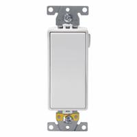 LEVITON Wall Switch: Rocker Switch, Single Pole, Maintained, White, 120/277V AC, 20 A (MPN M5631-W). Key specifications — Illuminated: Yes; Voltage Rating: 120/277V AC.