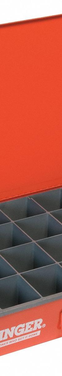 Compartment Drawer: 18 3/8 in x 12 1/2 in x 3 1/8 in, 24 Compartments, 0 Dividers, Red (MPN 102-17-S1158). Key specifications — Color: Red; Number of Compartments: 24; Removable Dividers: No; Compatible Manufacturer Model Number: 303-95-D943; Brand: DURHAM MFG.