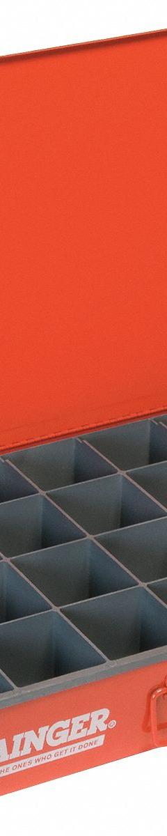 Compartment Drawer: 18 3/8 in x 12 1/2 in x 3 1/8 in, 24 Compartments, 0 Dividers, Red (MPN 102-17-S1158). Key specifications — Color: Red; Number of Compartments: 24; Removable Dividers: No; Compatible Manufacturer Model Number: 303-95-D943; Brand: DURHAM MFG.