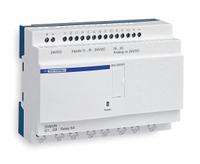 SCHNEIDER ELECTRIC Compact Smart Relay: (8) Discrete, (4) Relay, 100 to 240V AC (MPN SR2E121FU). Key specifications — Brand: SCHNEIDER; Clock Included: Clock Included; Number and Type of Inputs: (8) Discrete; Number and Type of Outputs: (4) Relay.