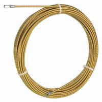 IDEAL Fish Tape: 50 ft Lg, Round Tape Shape, Non-Conductive Eyelet End Style, 12 in Case Dia, 31-141. Key specifications — attr306613: 31-141; attr306630: Gold-Fish; attr306618: Eyelet; attr306616: IDEAL; attr544274: 12 in.